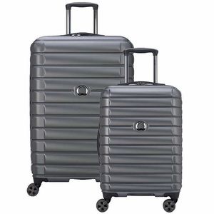 DELSEY big hardshell suitcase with combination lock + lucas lightweightcarry on